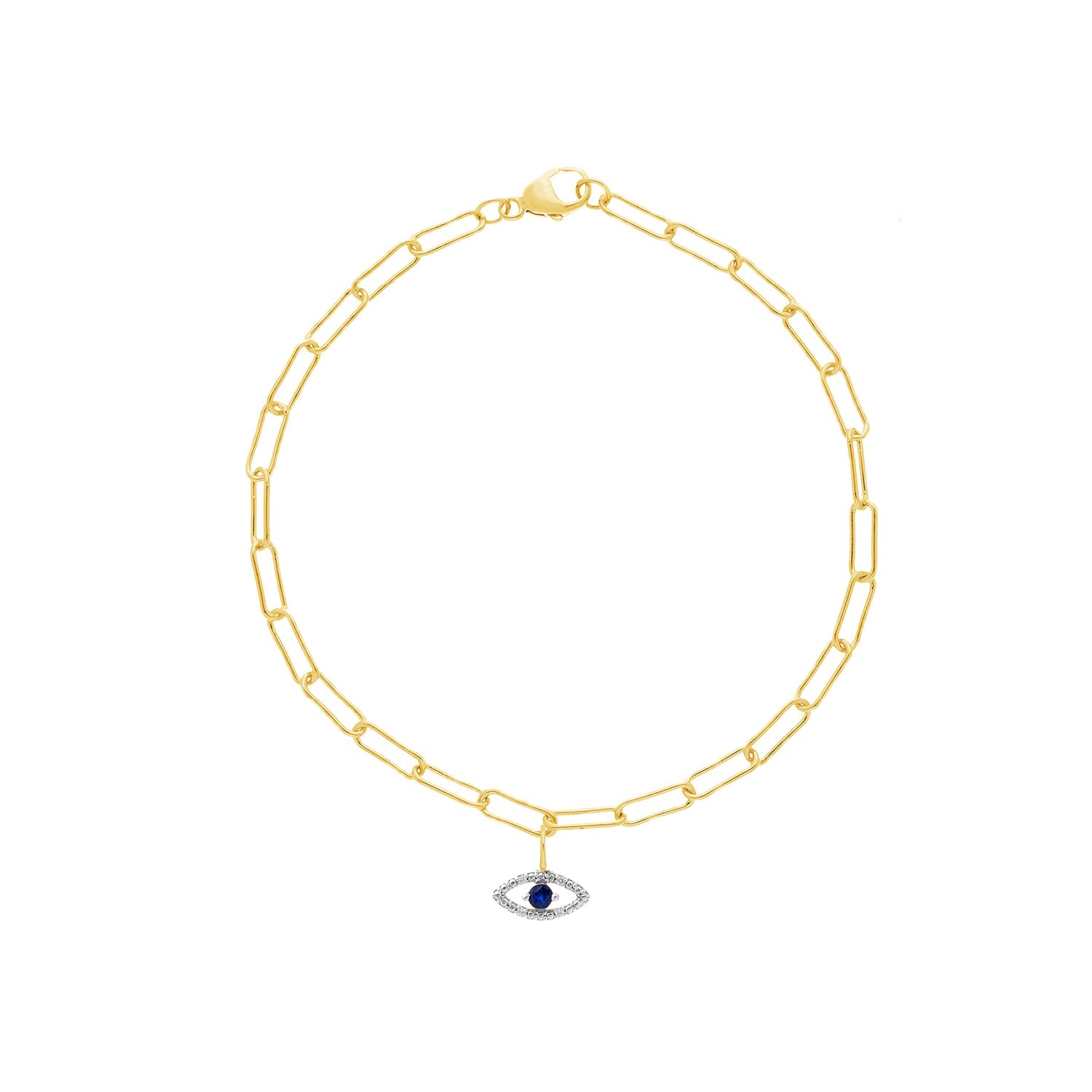 Grown Diamond 17-19cm Bracelet in 9K Yellow Gold