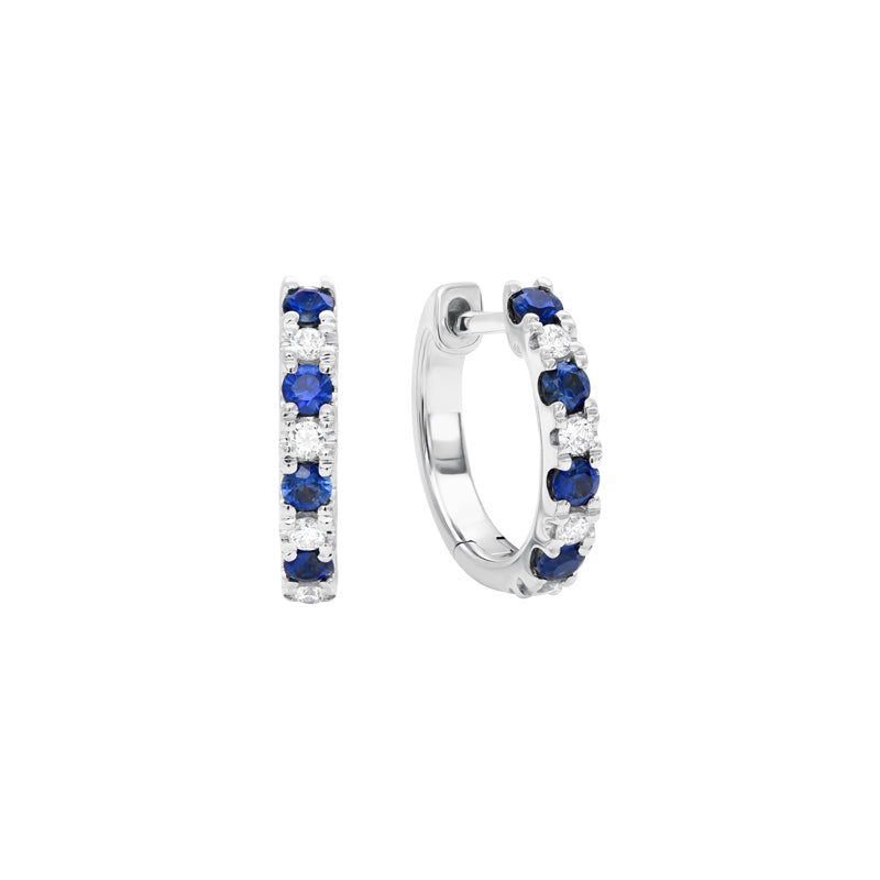 Kailani 18ct White Gold Australian Blue Sapphire Earrings - Melbourne Jewellers