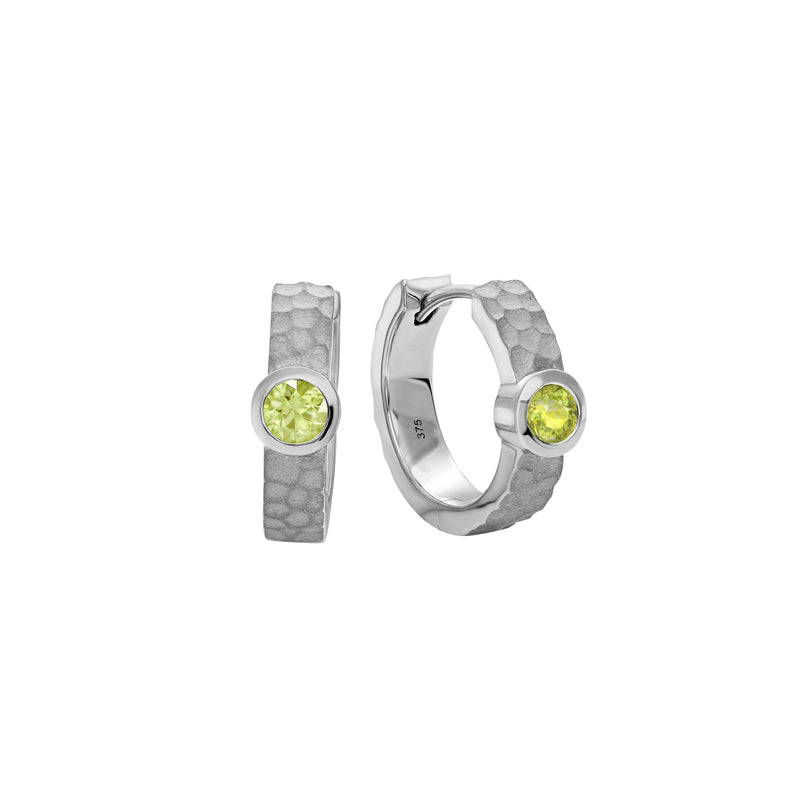 Marie 9ct White Gold Australian Yellow Sapphire Earrings - Melbourne Jewellers