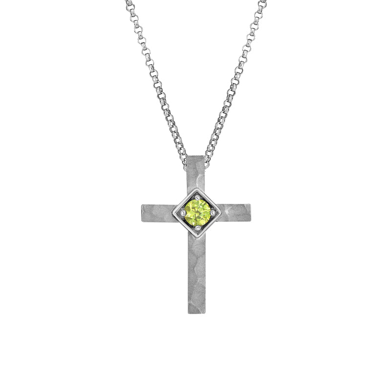 Aspen 9ct White Gold Australian Yellow Sapphire Necklace - Melbourne Jewellers