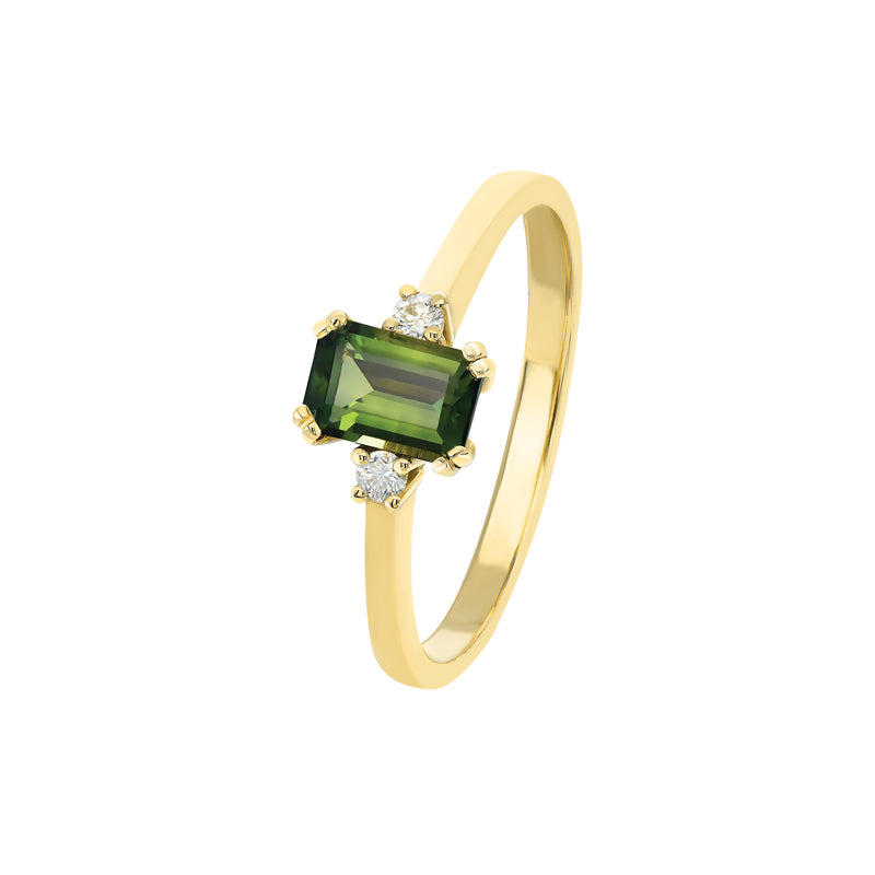 Marceline 18ct Yellow Gold Australian Parti Sapphire Ring - Melbourne Jewellers