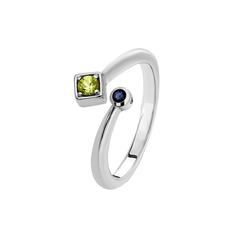 Rey 9ct White Gold Australian Yellow Sapphire Ring - Melbourne Jewellers