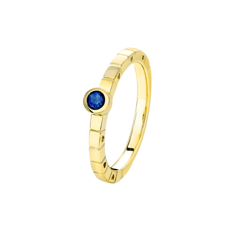 Summer 9ct Yellow Gold Australian Blue Sapphire Ring - Melbourne Jewellers