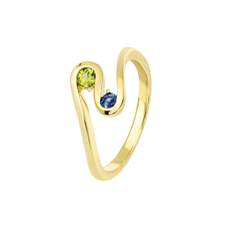 Moora 9ct Yellow Gold Australian Green Sapphire Ring - Melbourne Jewellers