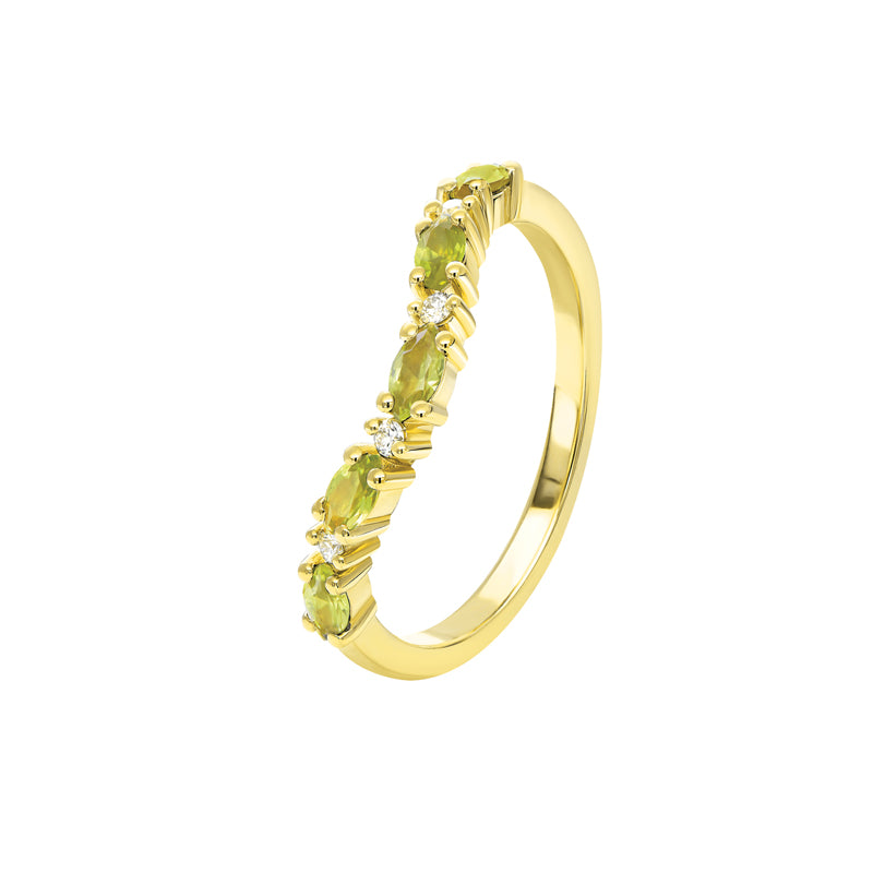 Georgia 18ct Yellow Gold Australian Yellow Sapphire Ring - Melbourne Jewellers