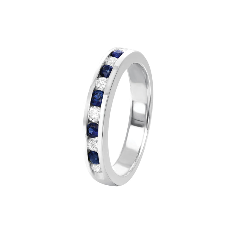 Catriana 18ct White Gold Australian Blue Sapphire Ring - Melbourne Jewellers