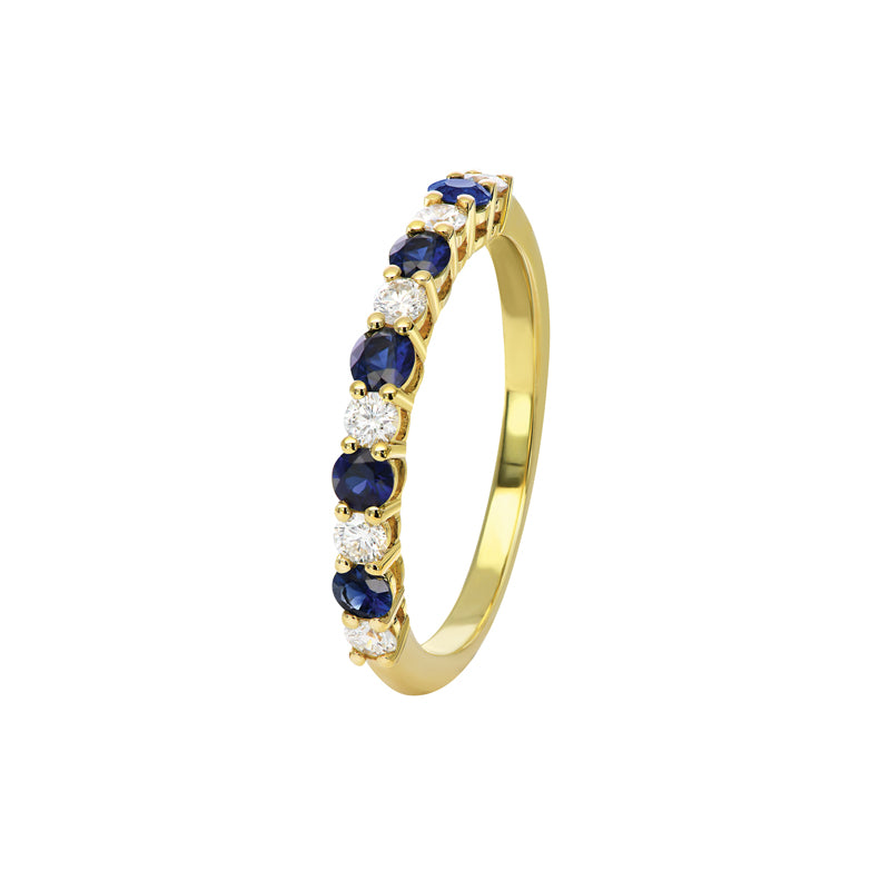 Natalia 18ct Yellow Gold Australian Blue Sapphire Ring - Melbourne Jewellers