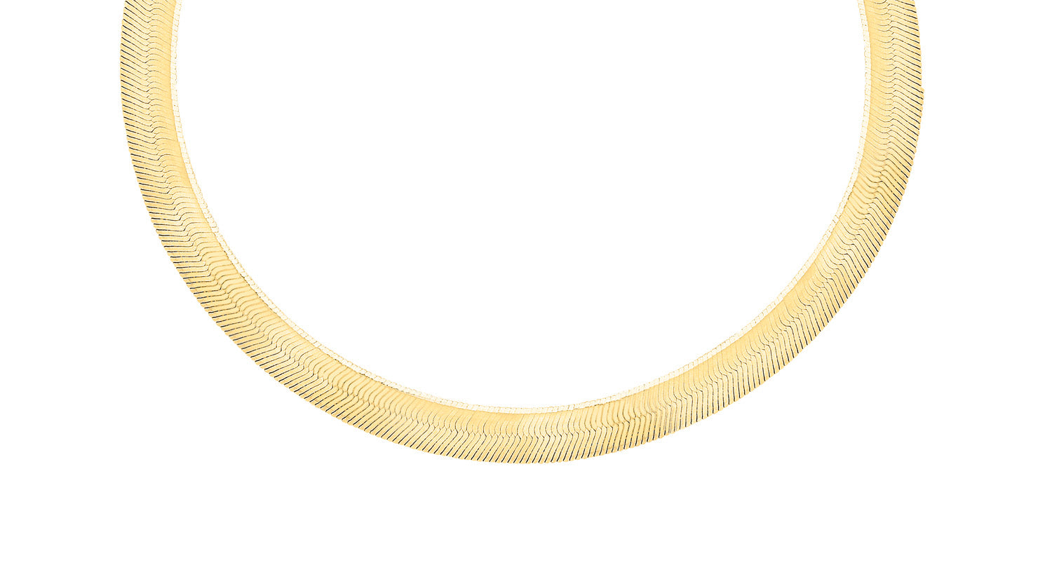 9K Yellow Gold Herringbone Necklace 41cm – Melbourne Jewellers