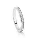 18ct WG Argyle White Diamond Claw Set Anniversary Band - Melbourne Jewellers