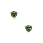 Maira 9ct Yellow Gold Australian Teal Sapphire Earrings - Melbourne Jewellers