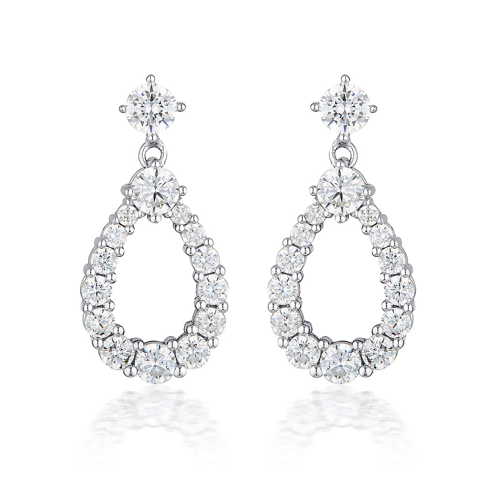 GEORGINI CHANTELLE TRIPLE TEARDROP EARRING - Melbourne Jewellers