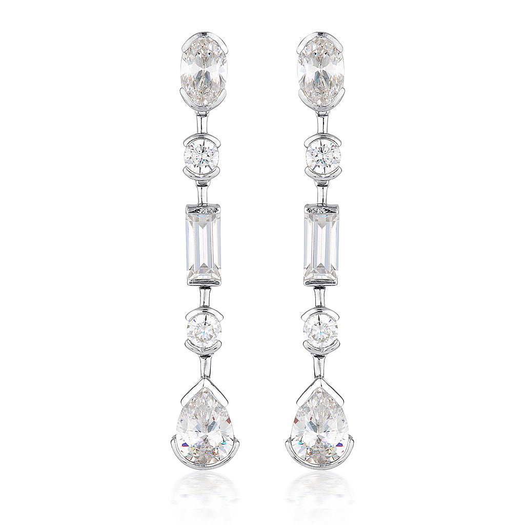 GEORGINI CHANTELLE TRIPLE TEARDROP EARRING - Melbourne Jewellers