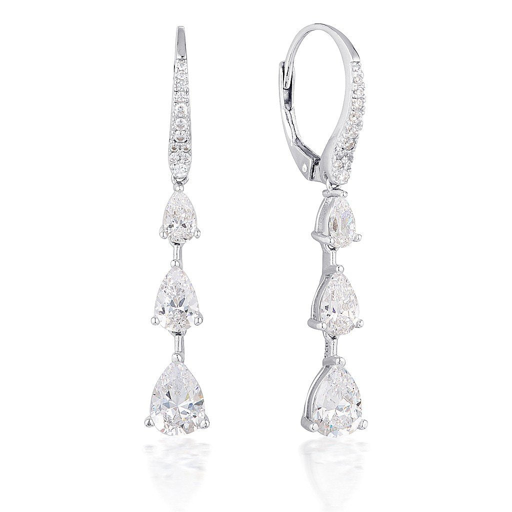 GEORGINI CHANTELLE TRIPLE TEARDROP EARRING - Melbourne Jewellers