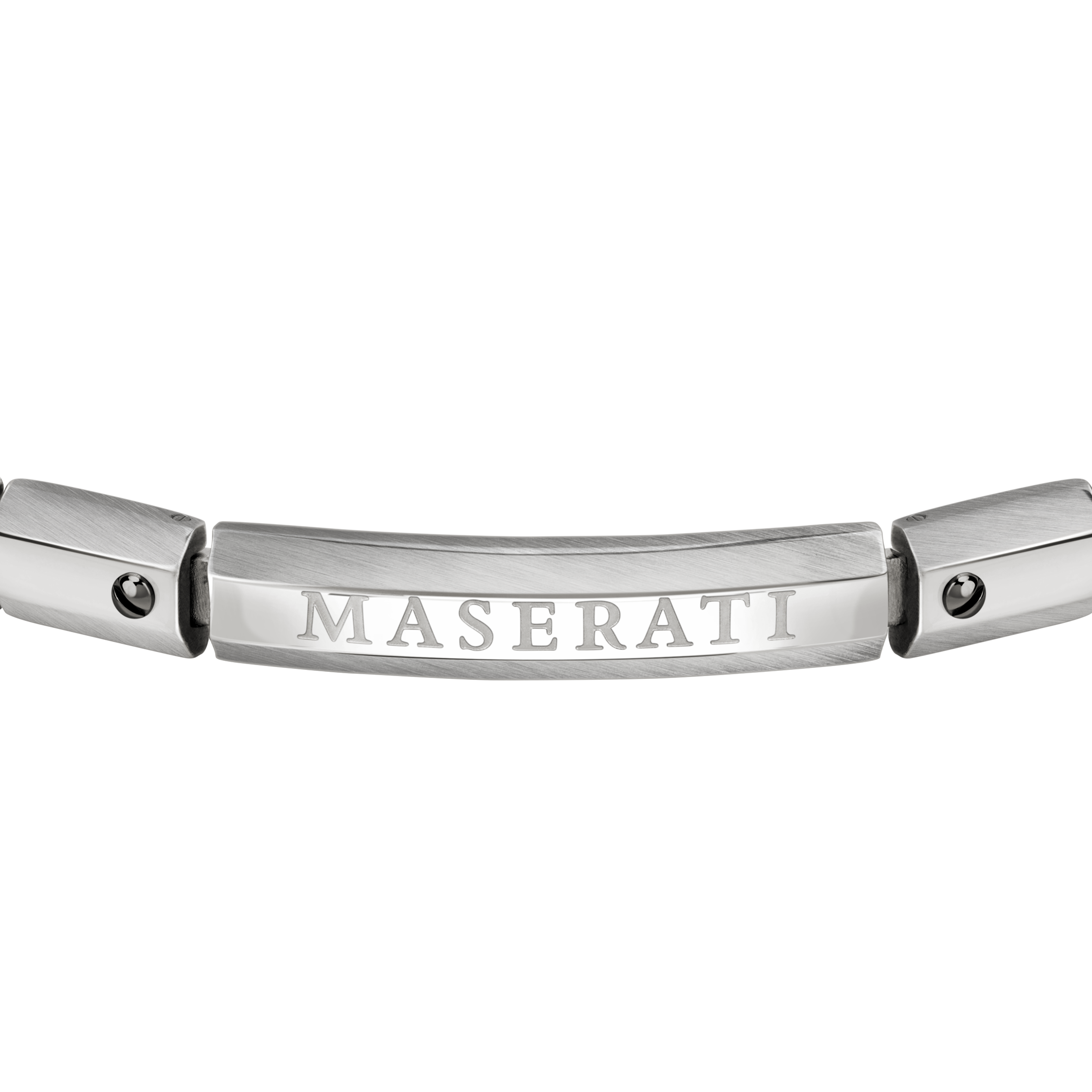 Maserati Jewels Mens Silver Bracelet