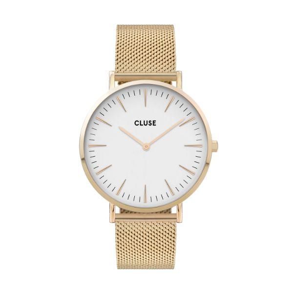 CLUSE Boho Chic Mesh Gold/White CW0101201009 - Melbourne Jewellers