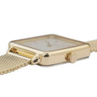 CLUSE La Tetragone Gold Mesh / White CW0101207002 - Melbourne Jewellers