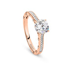 Georgini - Tiamo Rose Gold Cubic Zirconia Ring - Melbourne Jewellers