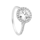 Georgini - Halo Large Sterling Silver Cubic Zirconia Ring - Melbourne Jewellers