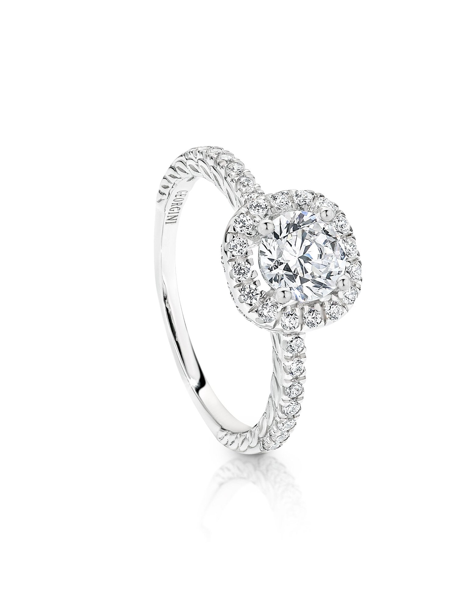 Georgini - Themis Sterling Silver Cubic Zirconia Ring - Melbourne Jewellers